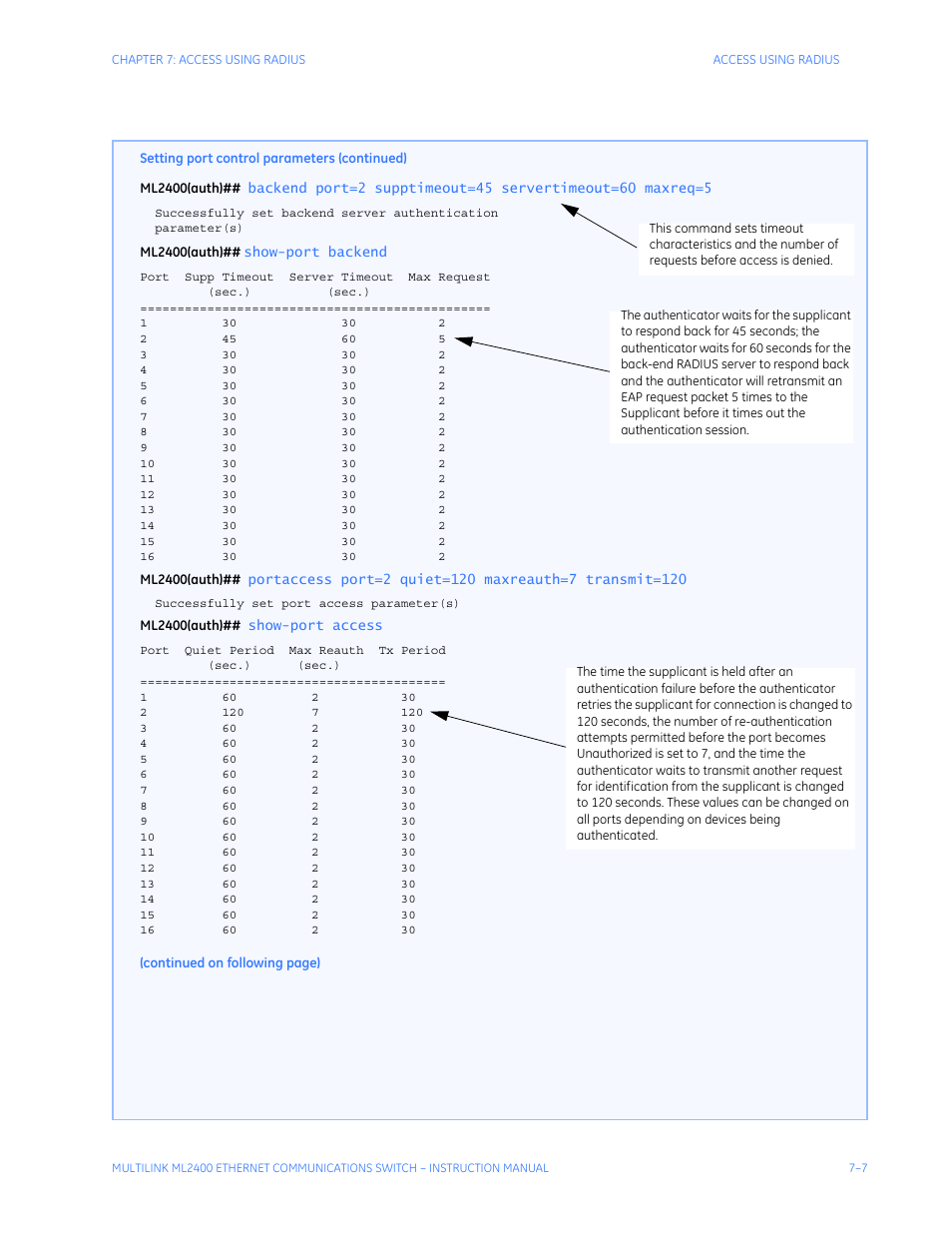 GE MULTILINK ML2400 User Manual | Page 131 / 346
