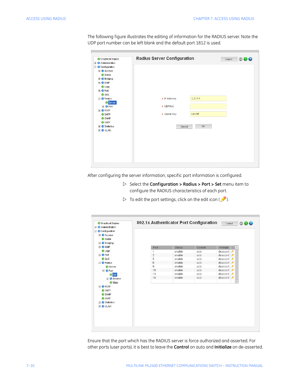 GE MULTILINK ML2400 User Manual | Page 134 / 346