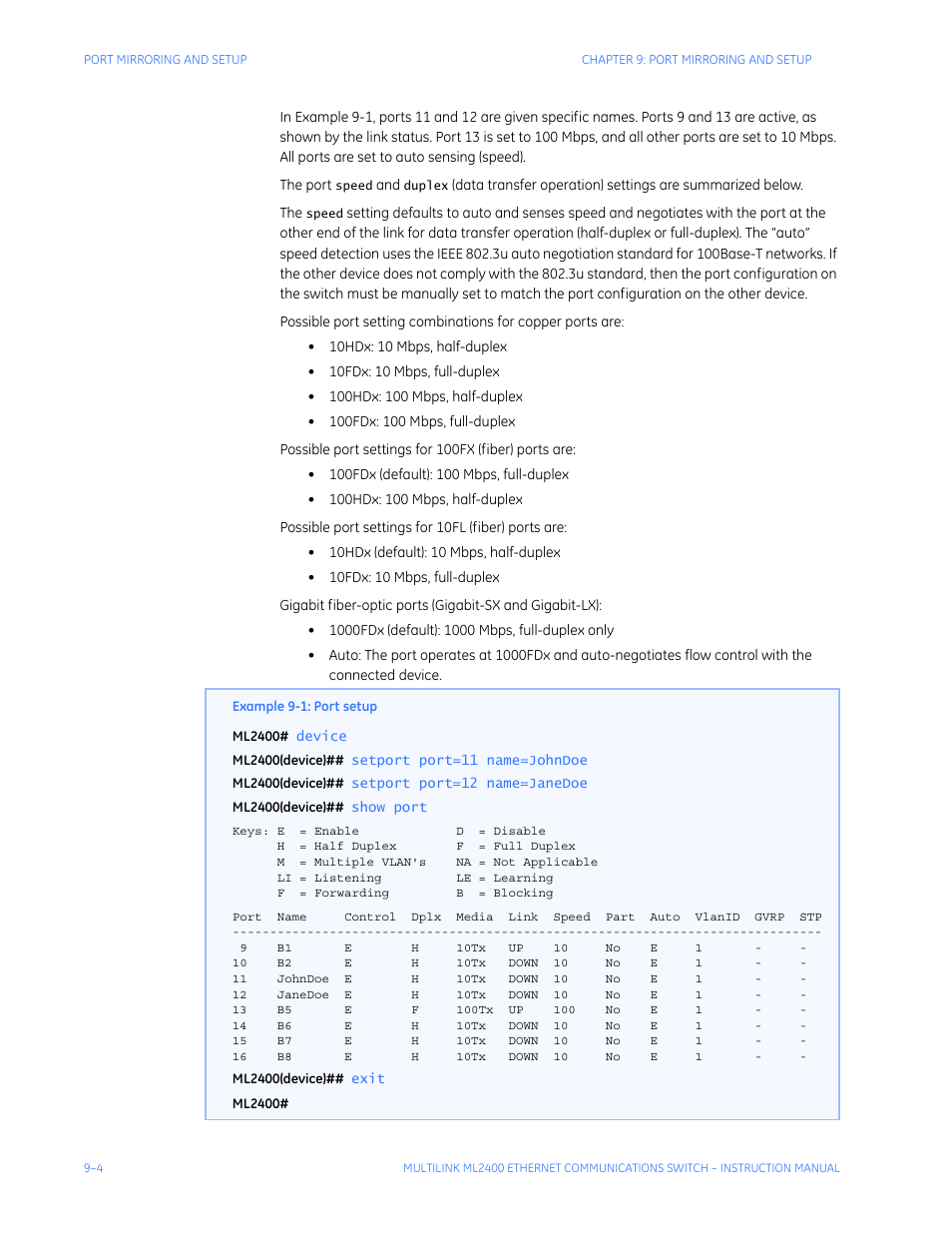 GE MULTILINK ML2400 User Manual | Page 150 / 346