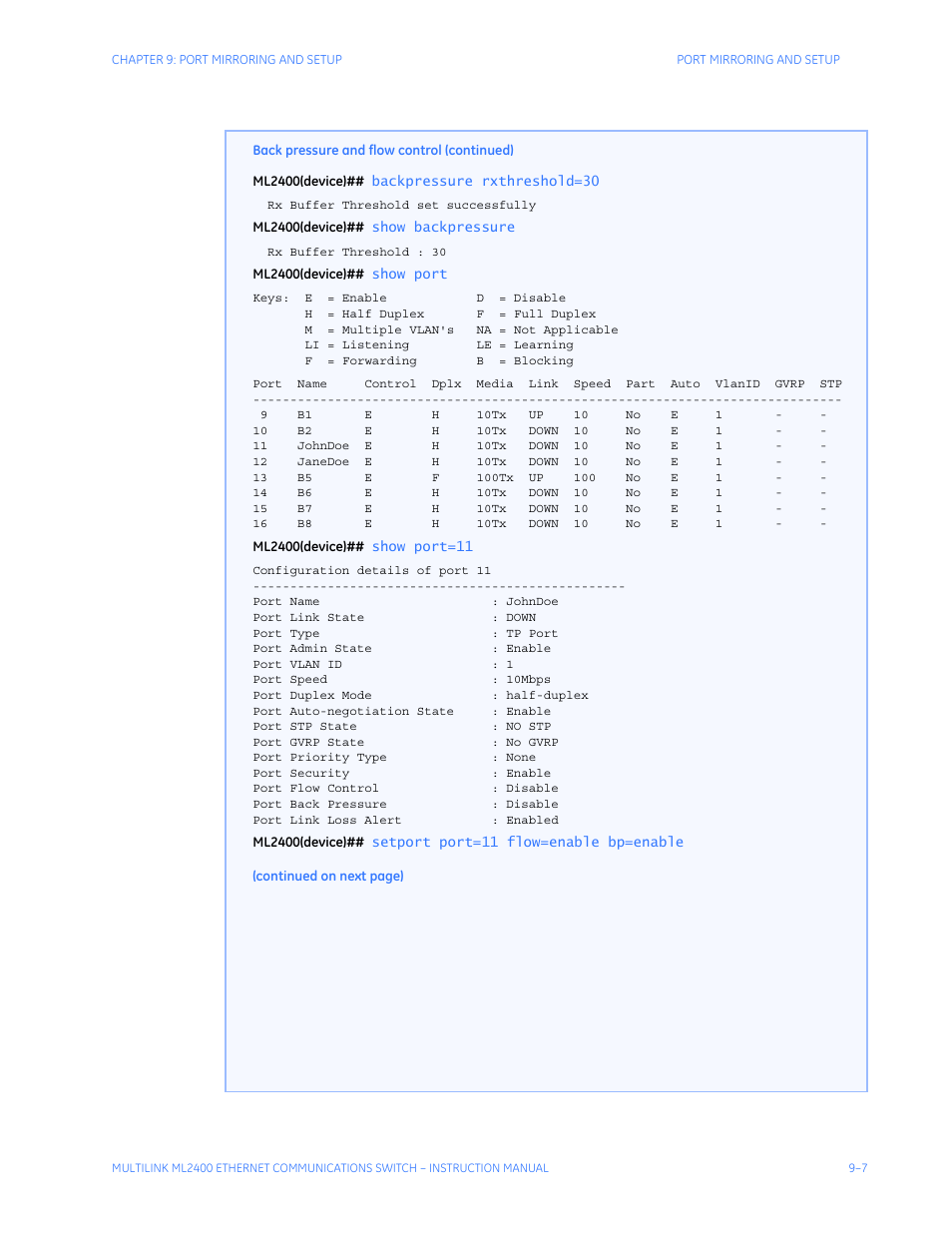 GE MULTILINK ML2400 User Manual | Page 153 / 346