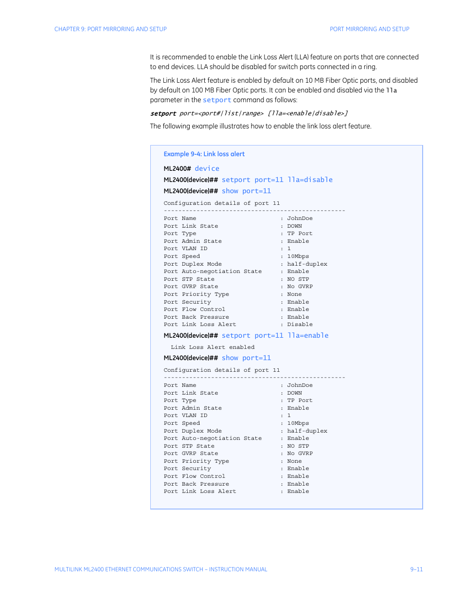 GE MULTILINK ML2400 User Manual | Page 157 / 346