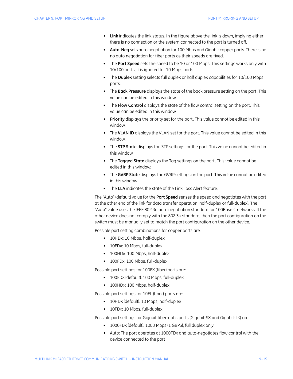 GE MULTILINK ML2400 User Manual | Page 161 / 346
