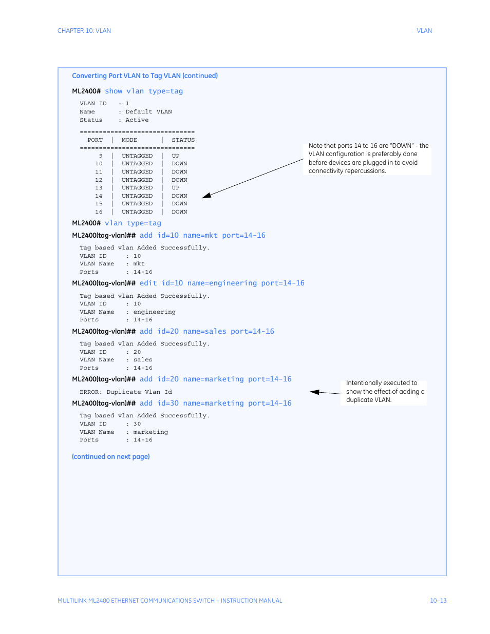 GE MULTILINK ML2400 User Manual | Page 177 / 346