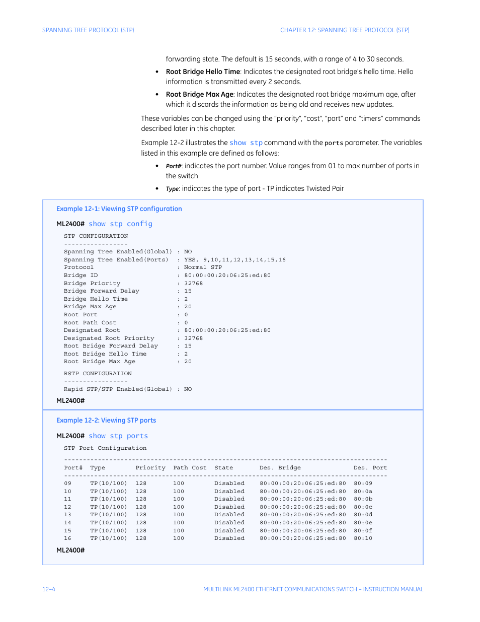 GE MULTILINK ML2400 User Manual | Page 200 / 346