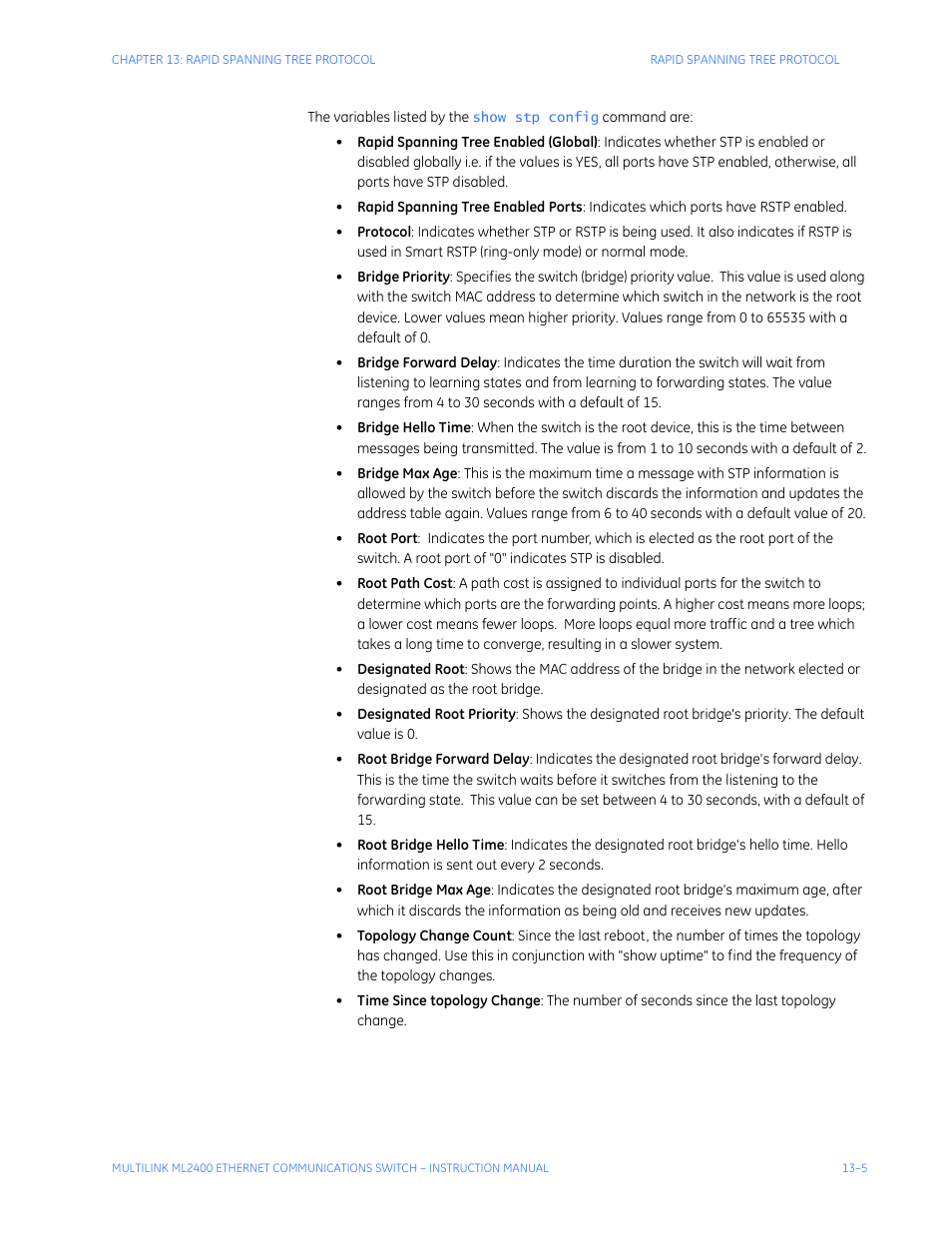 GE MULTILINK ML2400 User Manual | Page 213 / 346