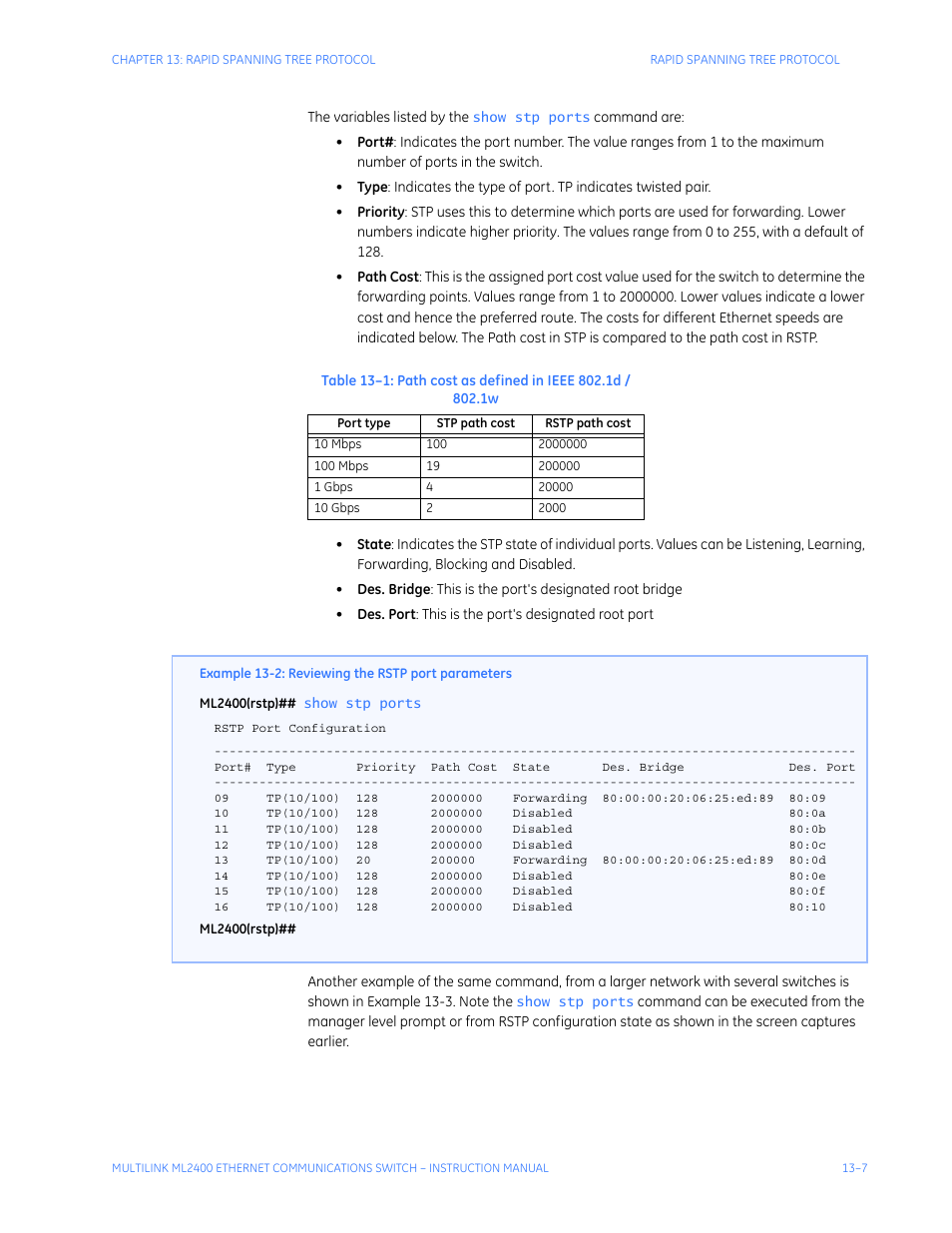 GE MULTILINK ML2400 User Manual | Page 215 / 346