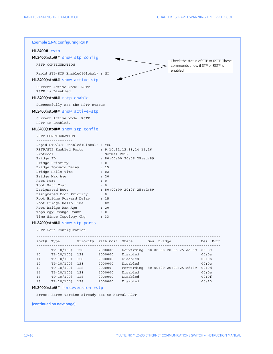 GE MULTILINK ML2400 User Manual | Page 218 / 346
