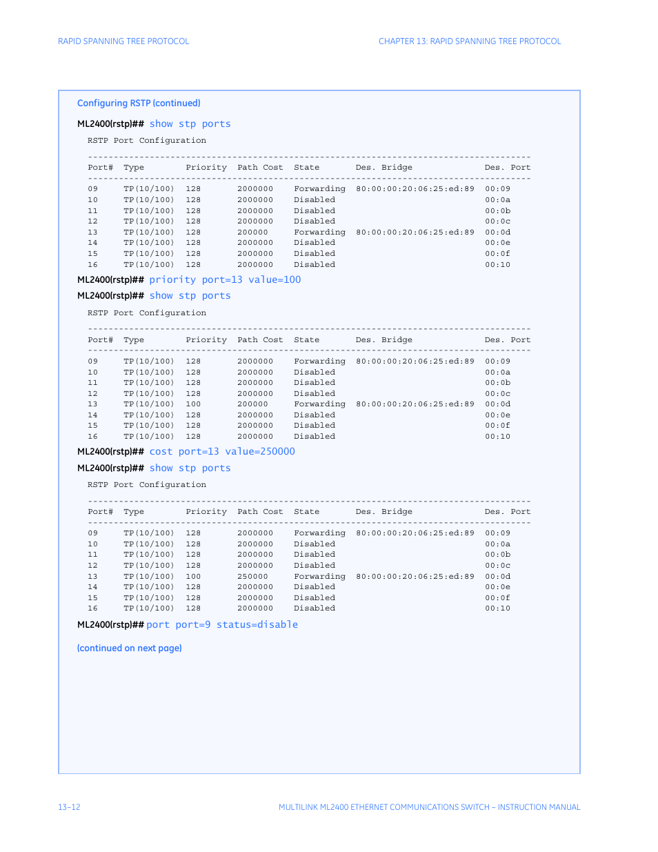 GE MULTILINK ML2400 User Manual | Page 220 / 346