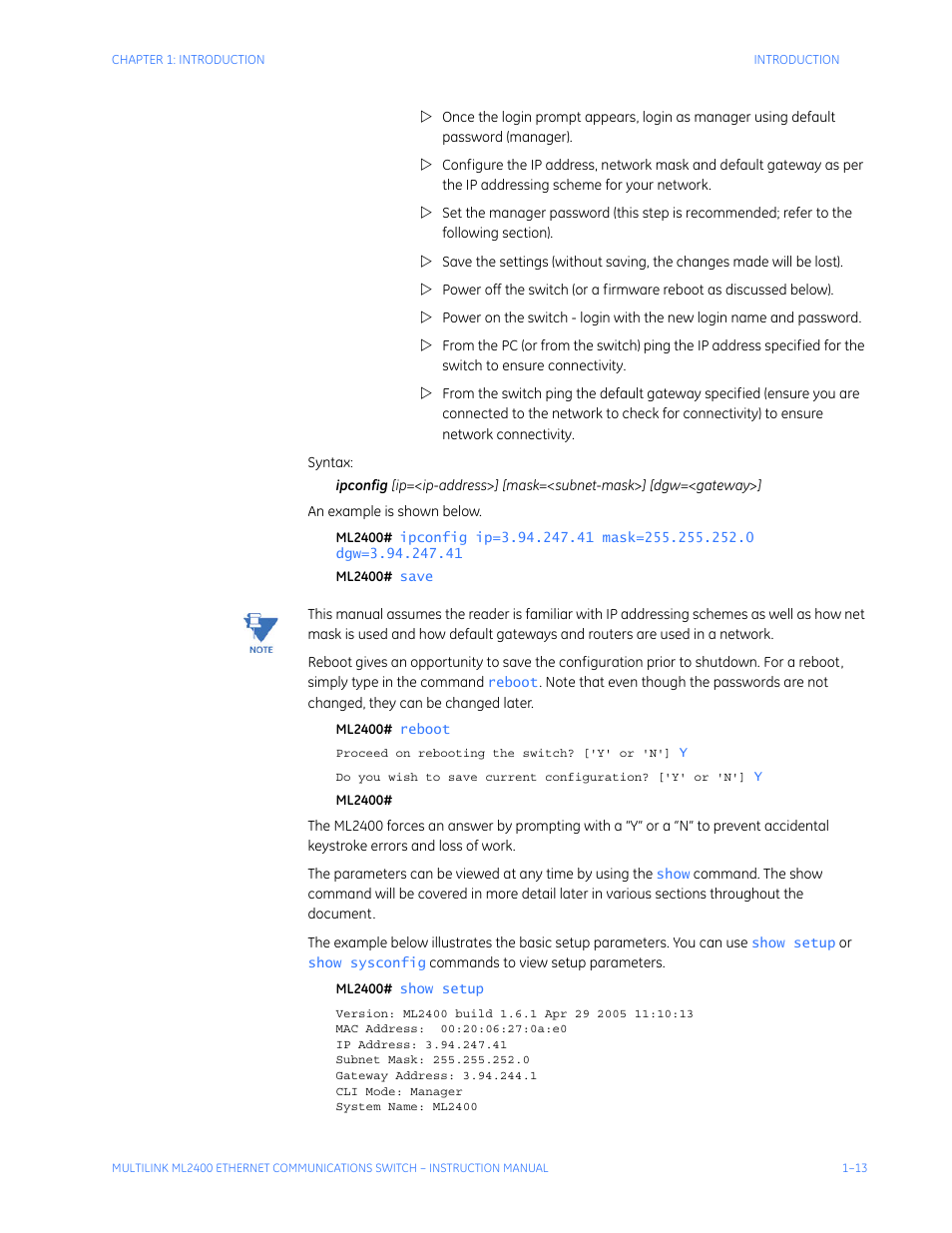 GE MULTILINK ML2400 User Manual | Page 23 / 346
