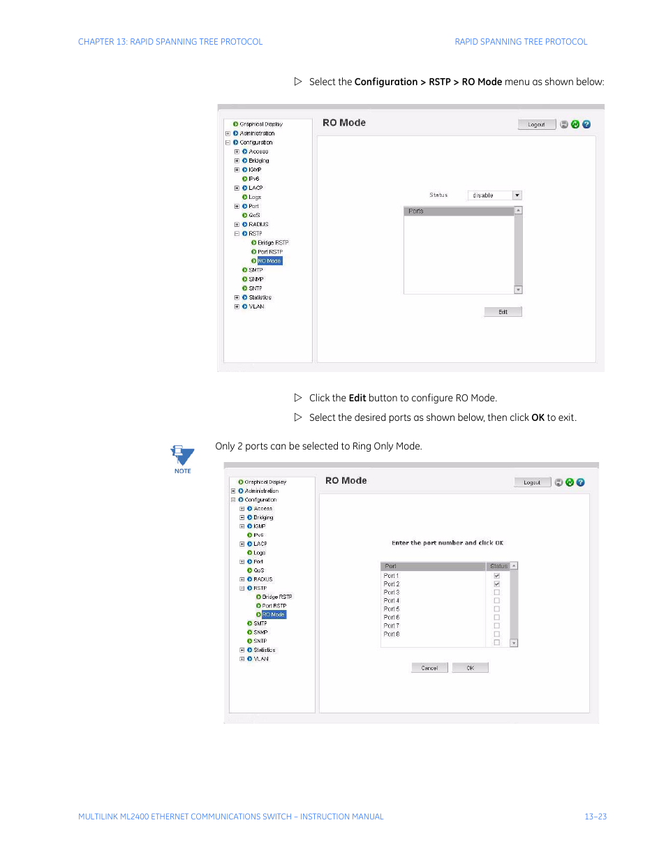 GE MULTILINK ML2400 User Manual | Page 231 / 346