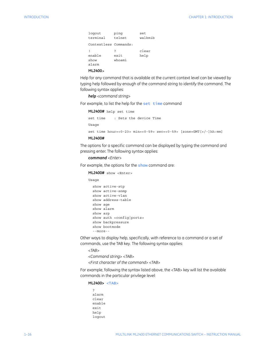 GE MULTILINK ML2400 User Manual | Page 26 / 346