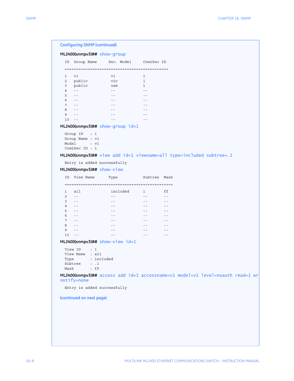 GE MULTILINK ML2400 User Manual | Page 266 / 346