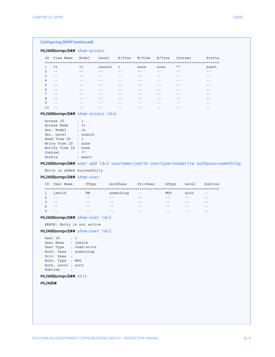 GE MULTILINK ML2400 User Manual | Page 267 / 346