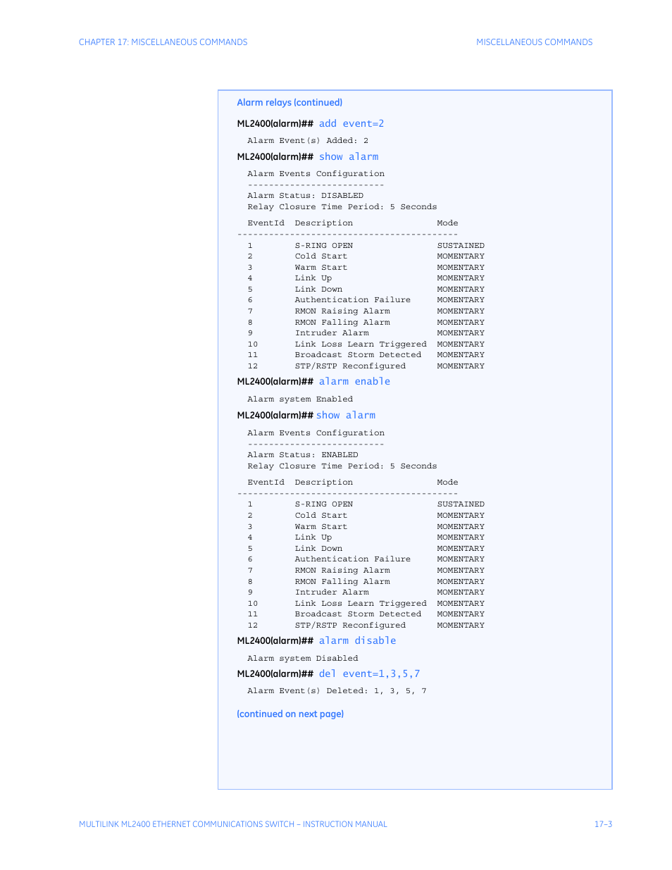 GE MULTILINK ML2400 User Manual | Page 275 / 346