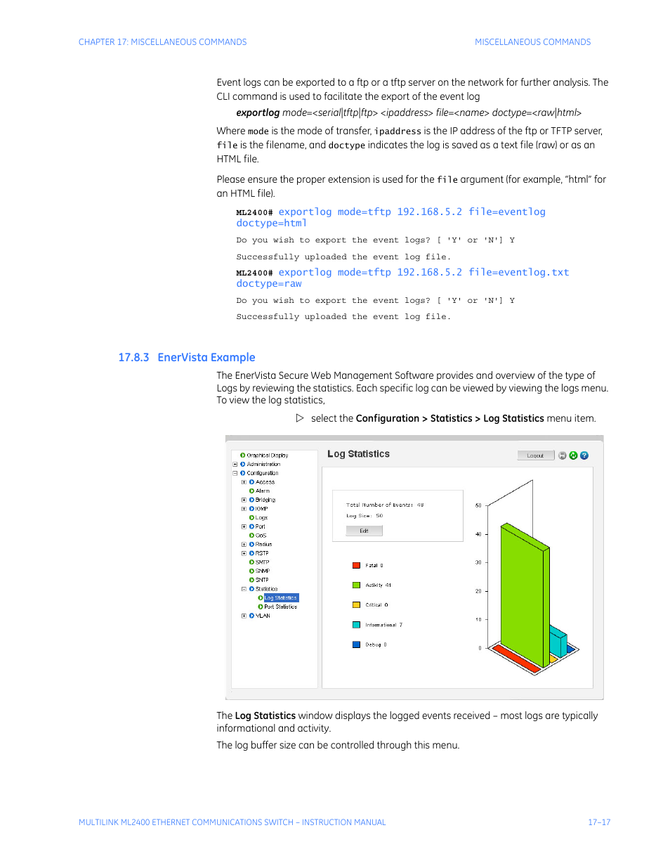 3 enervista example, Ista, Xample | GE MULTILINK ML2400 User Manual | Page 289 / 346