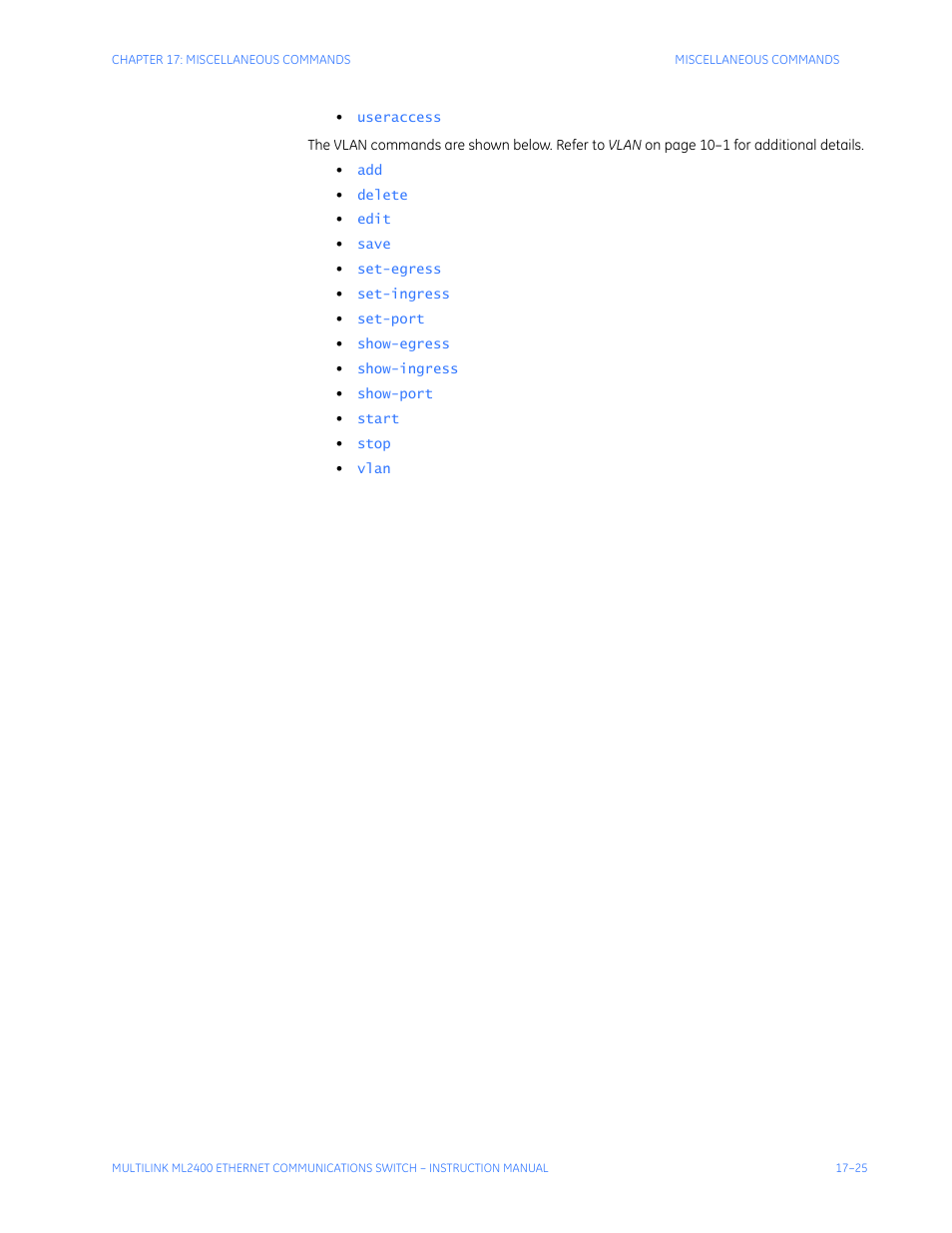 GE MULTILINK ML2400 User Manual | Page 297 / 346