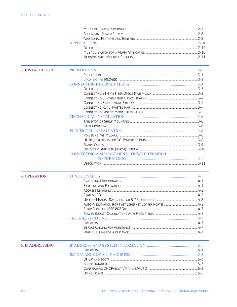 GE MULTILINK ML2400 User Manual | Page 4 / 346