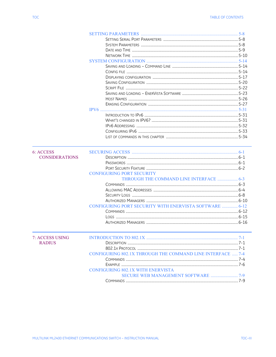 GE MULTILINK ML2400 User Manual | Page 5 / 346