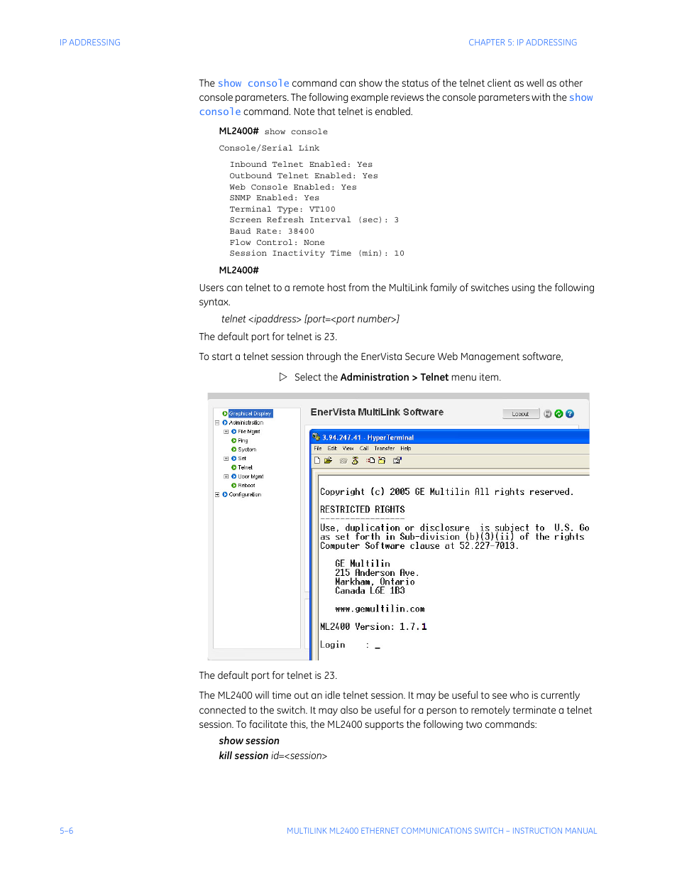 GE MULTILINK ML2400 User Manual | Page 78 / 346