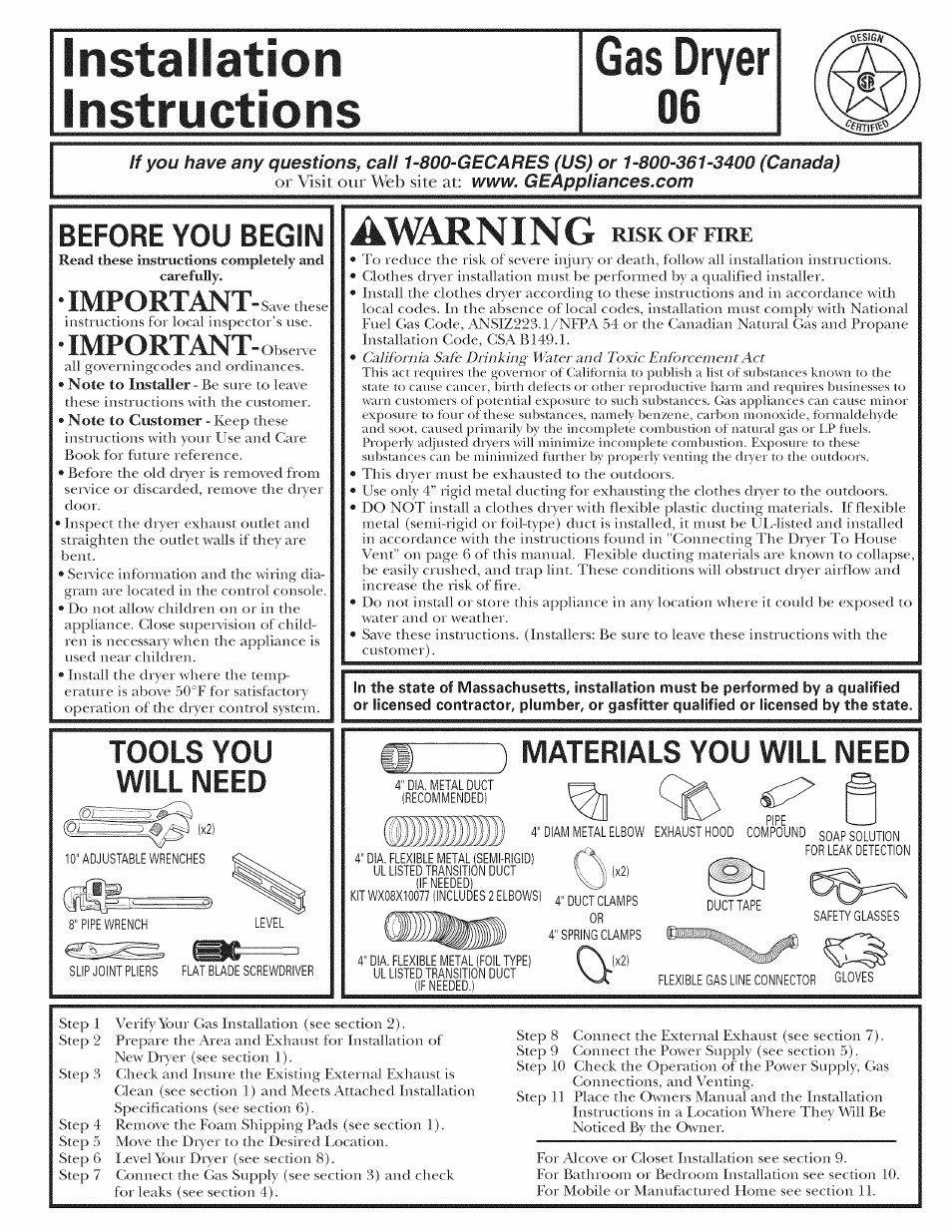 GE 500A436P006 User Manual | 8 pages