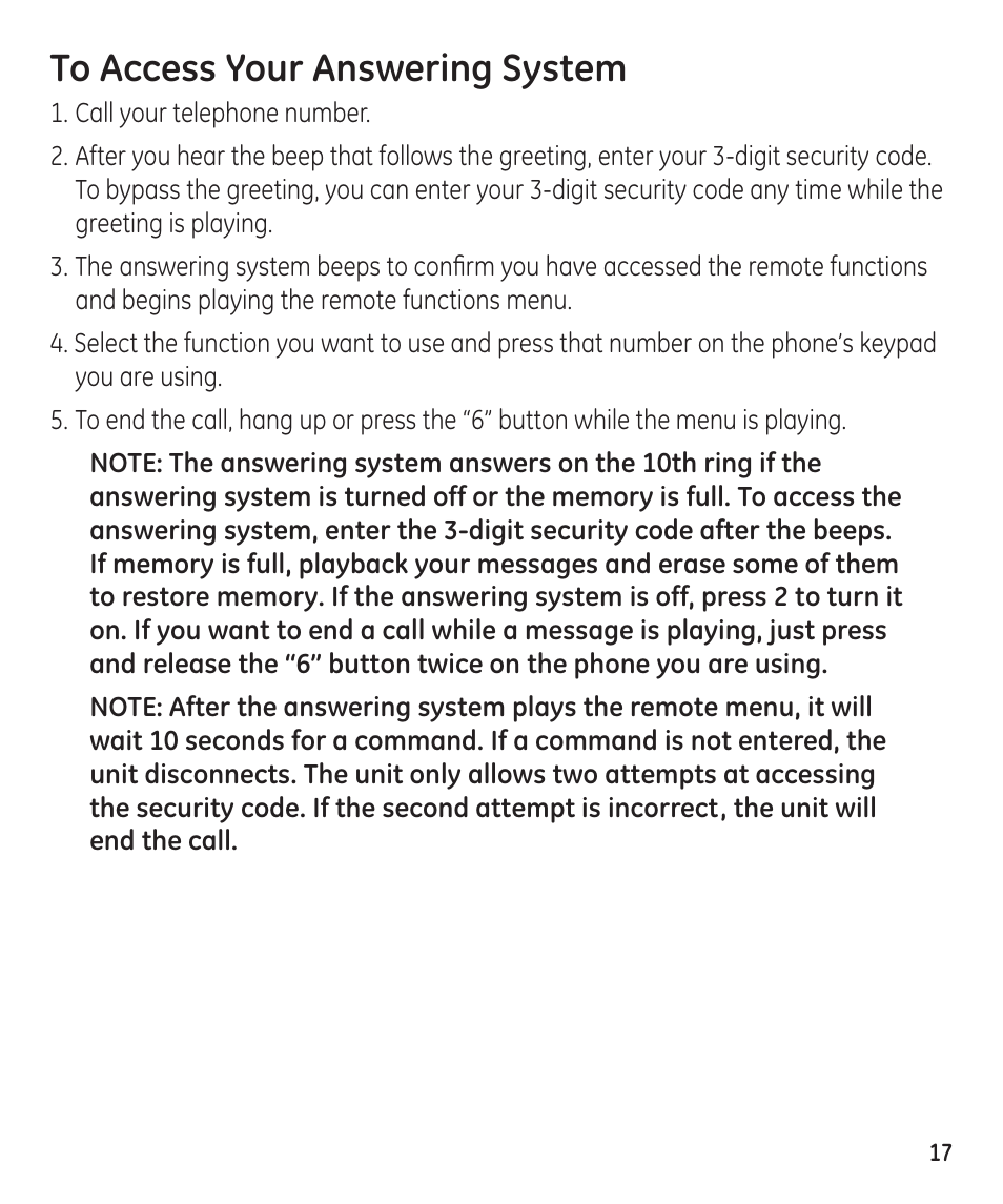 GE 55897990 User Manual | Page 17 / 52