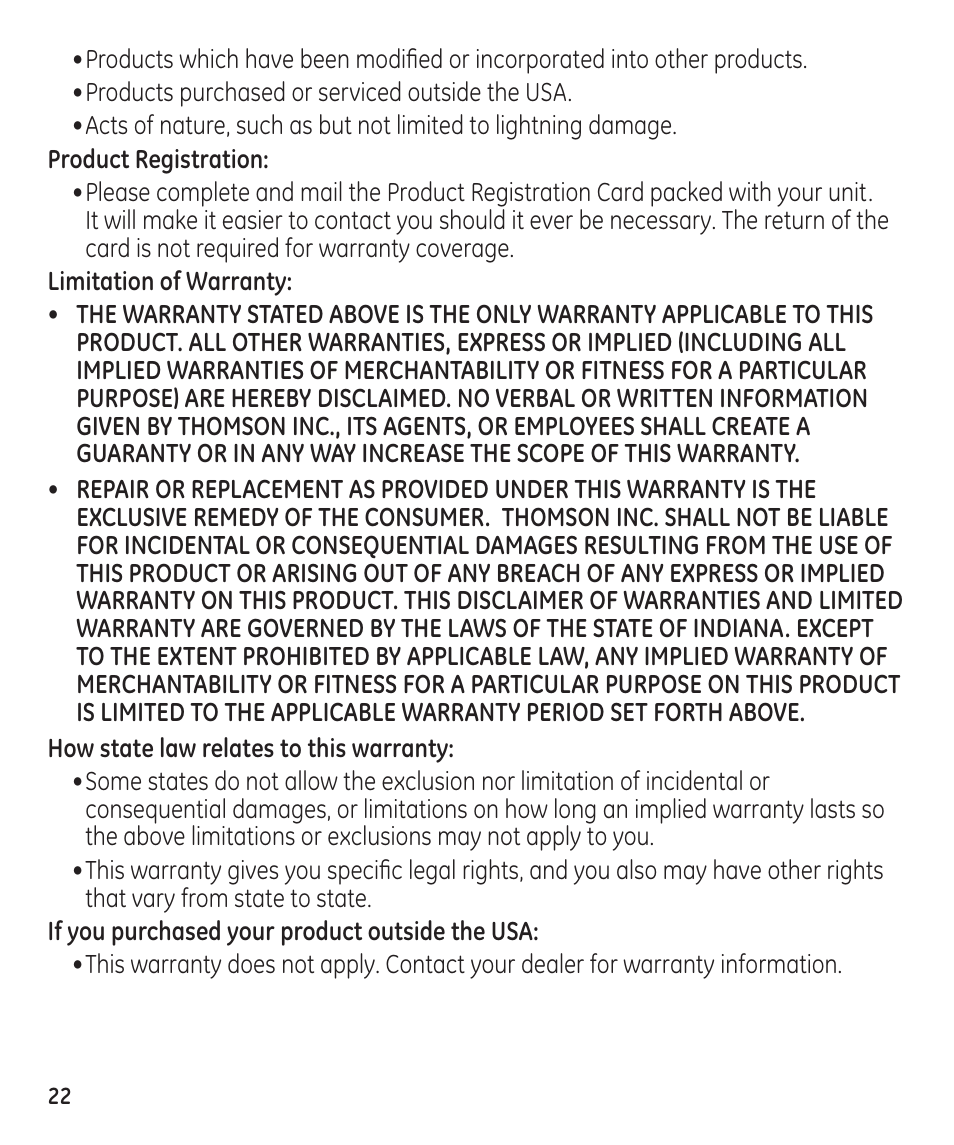 GE 55897990 User Manual | Page 22 / 52