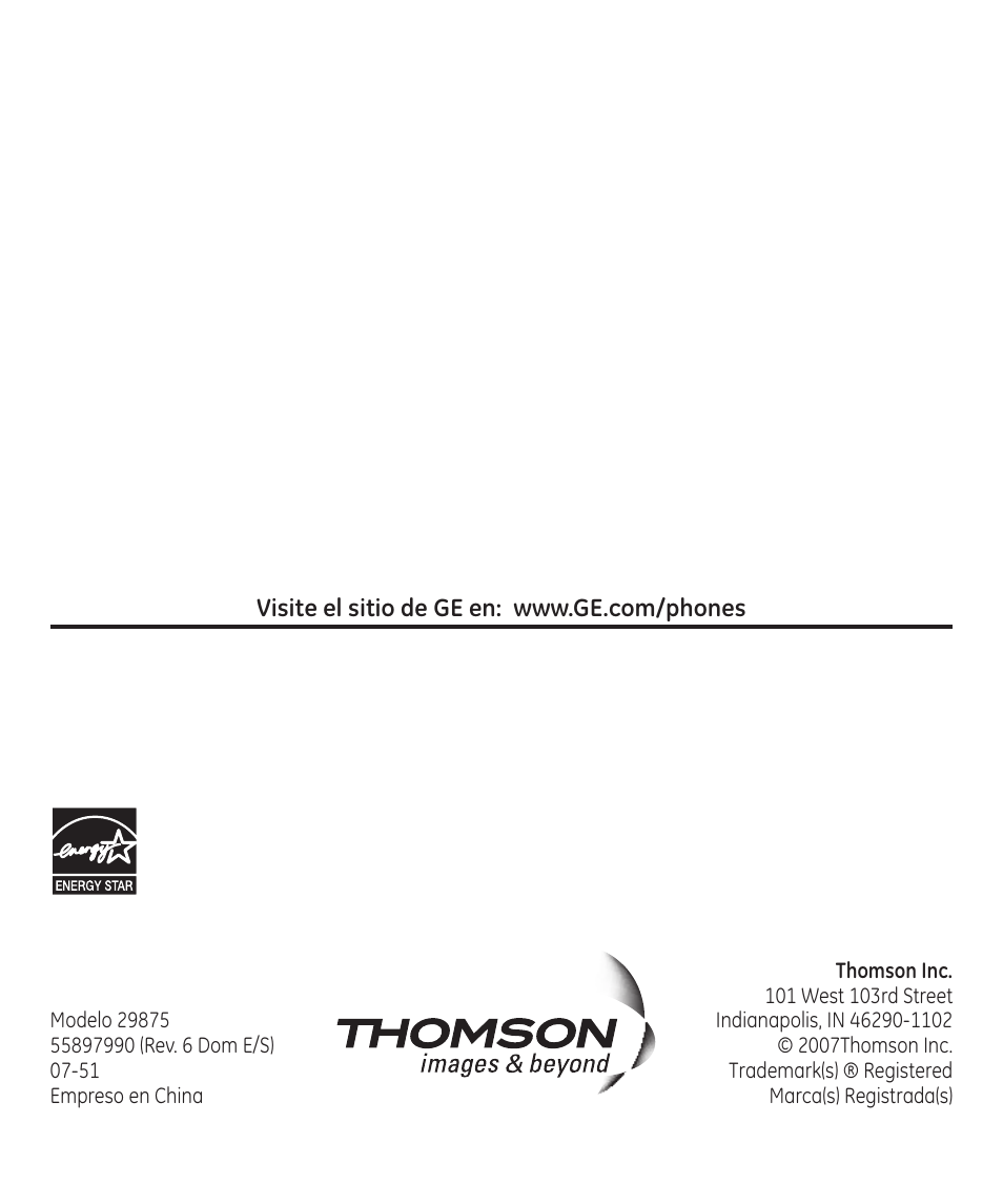 GE 55897990 User Manual | Page 52 / 52