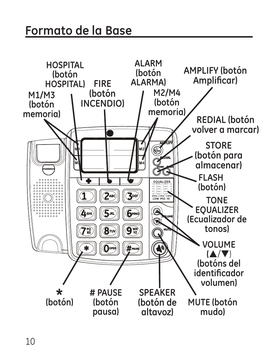 Formato de la base | GE 958 User Manual | Page 46 / 72