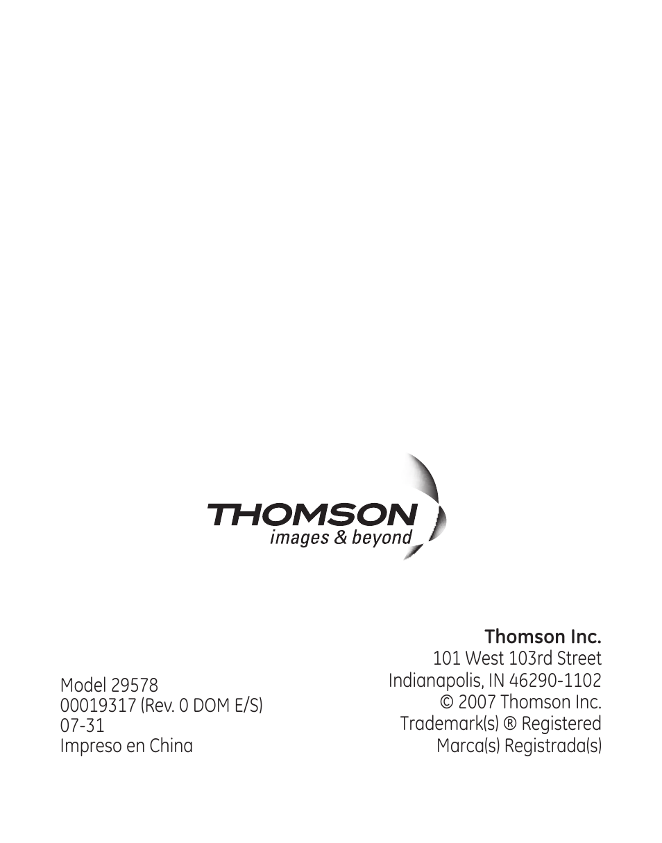 GE 958 User Manual | Page 72 / 72