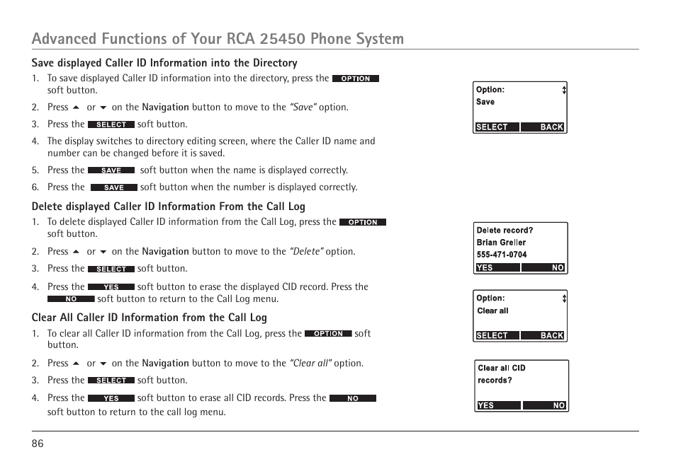 GE 25450 User Manual | Page 86 / 124