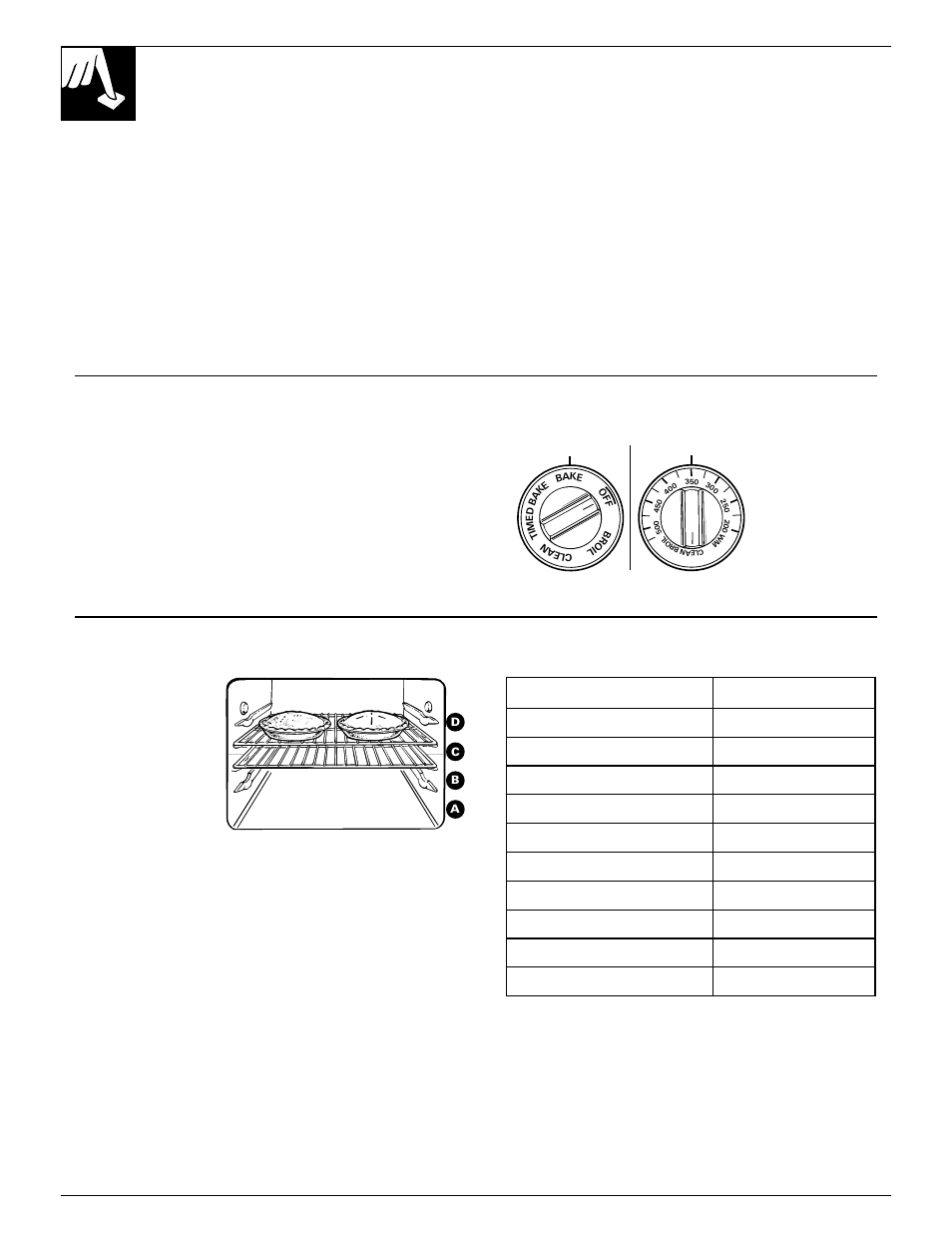 Baking, Baking –22, 18 baking | How to set your range for baking, Oven shelves | GE 49-8726 User Manual | Page 18 / 44