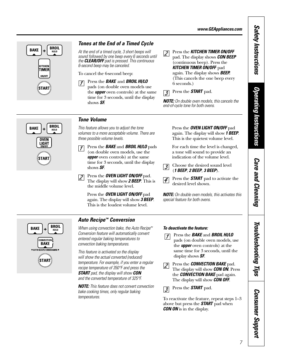 GE JT912 User Manual | Page 7 / 32