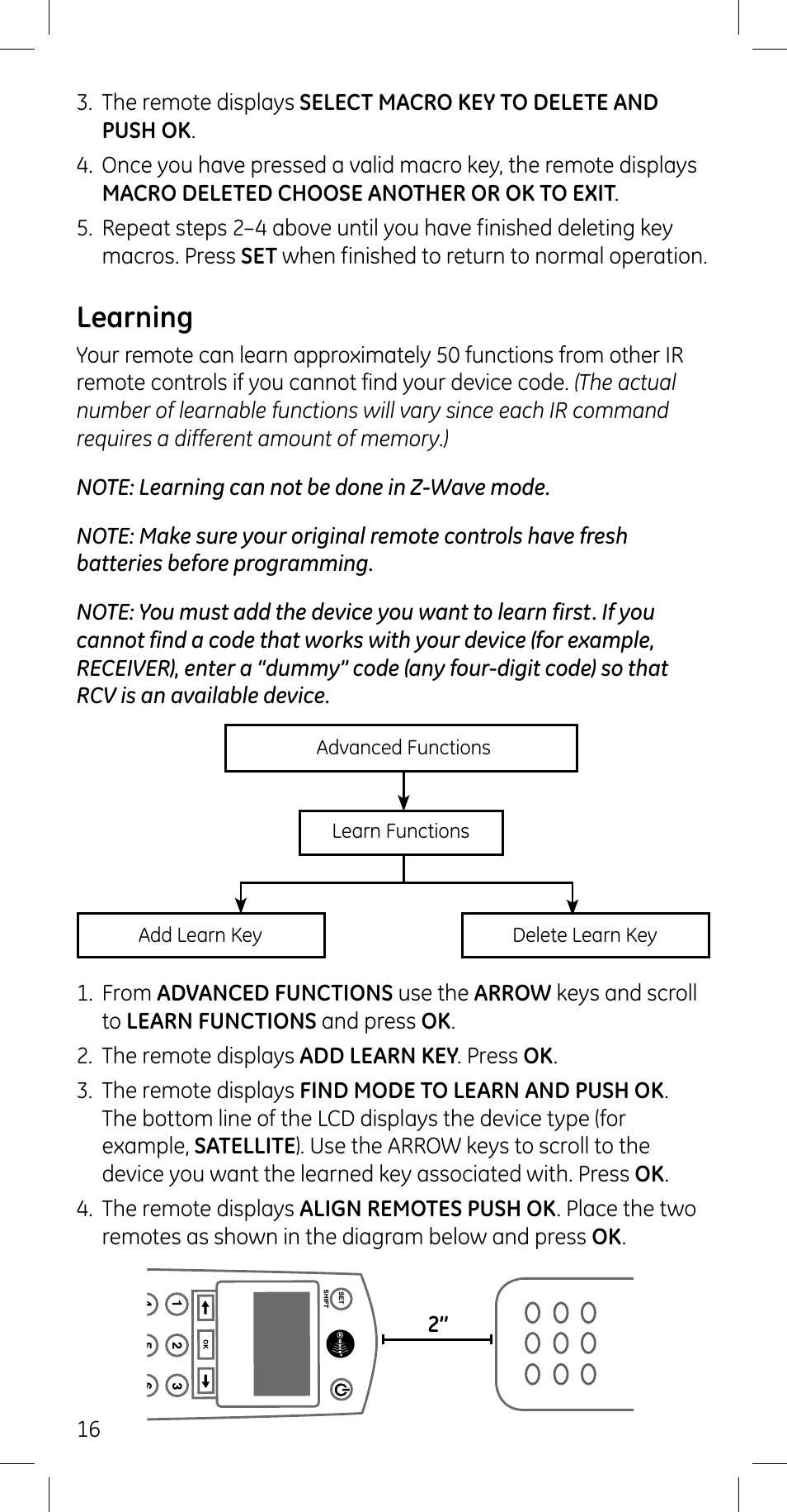 Learning | GE 45608 User Manual | Page 16 / 54