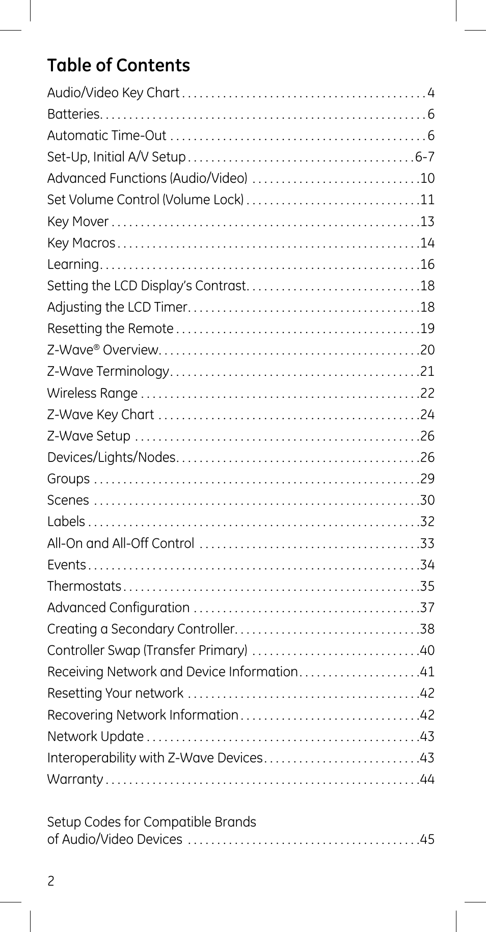 GE 45608 User Manual | Page 2 / 54