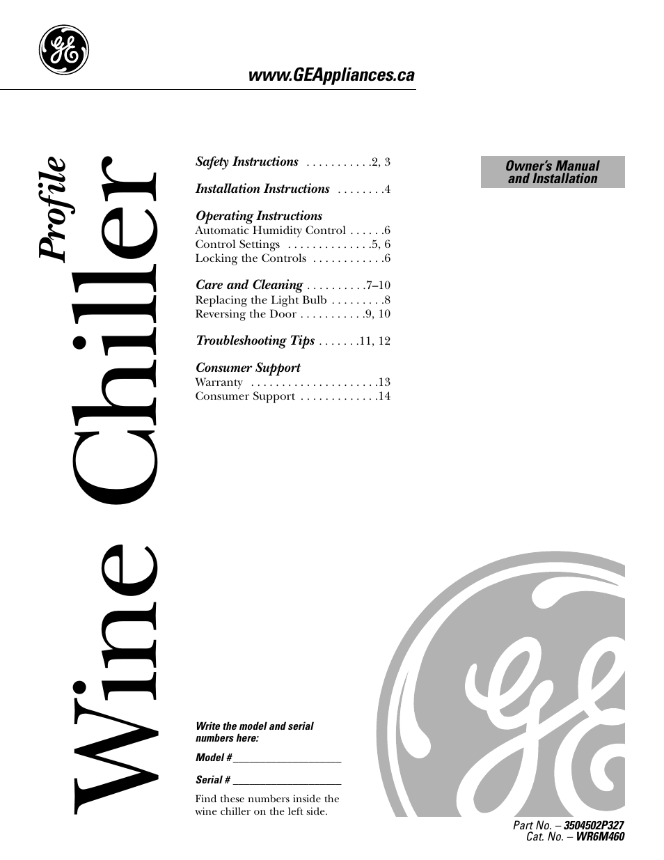 GE 3504502P327 User Manual | 14 pages