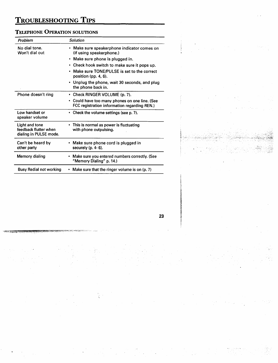Troubleshooting tips, Roubleshooting | GE 2-9975 User Manual | Page 25 / 32
