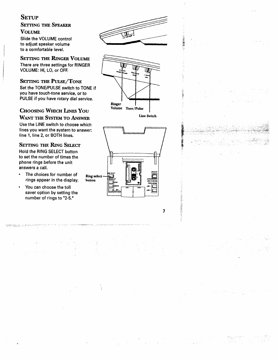 Setup, Etup, Etup s | GE 2-9975 User Manual | Page 9 / 32