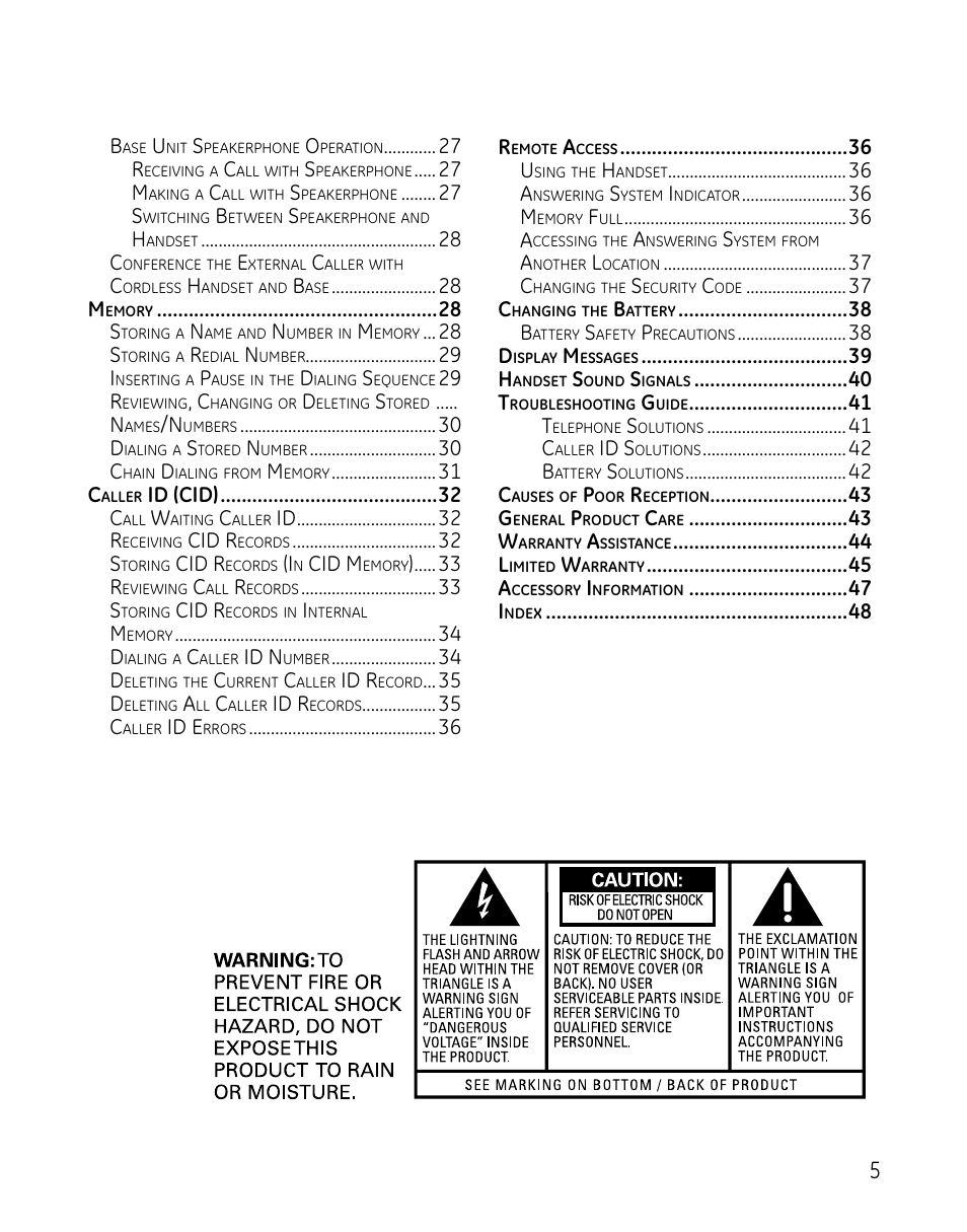 GE 0005467 User Manual | Page 5 / 50