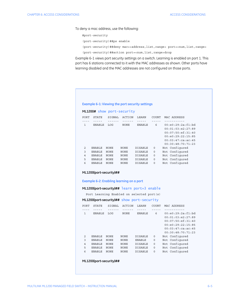 GE MULTILINK ML1200 User Manual | Page 111 / 344
