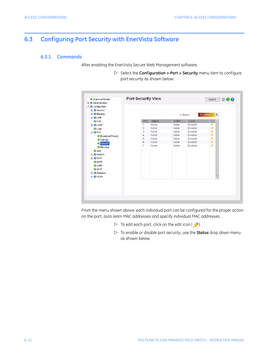 1 commands, Ommands | GE MULTILINK ML1200 User Manual | Page 118 / 344