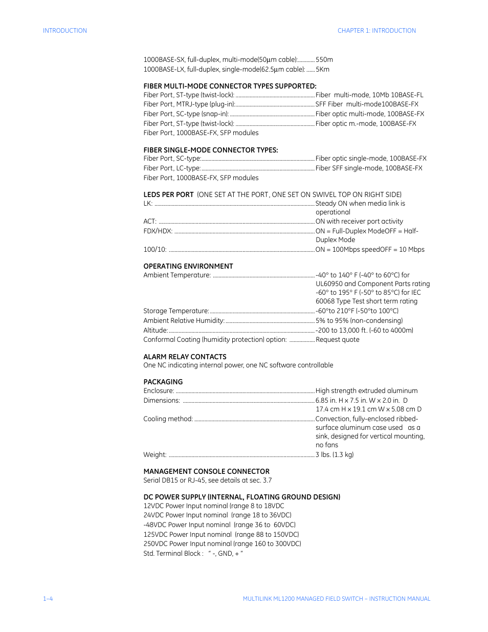 GE MULTILINK ML1200 User Manual | Page 12 / 344