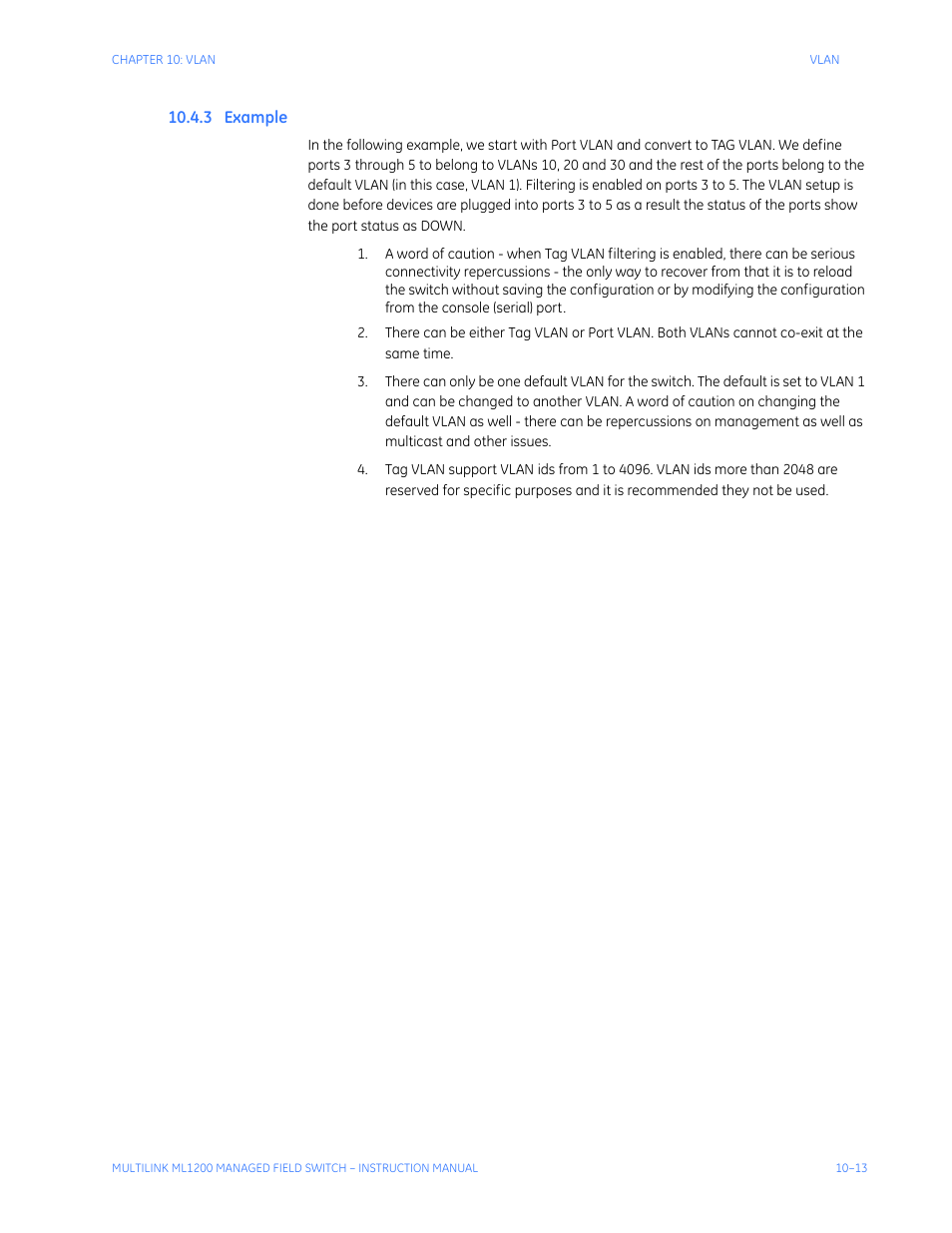 3 example, Xample | GE MULTILINK ML1200 User Manual | Page 175 / 344