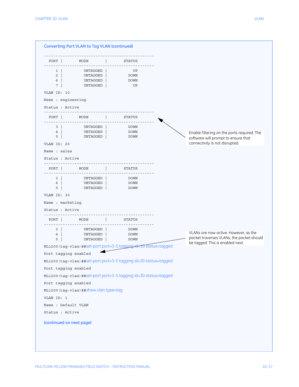 GE MULTILINK ML1200 User Manual | Page 179 / 344