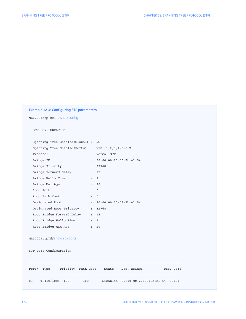 GE MULTILINK ML1200 User Manual | Page 204 / 344