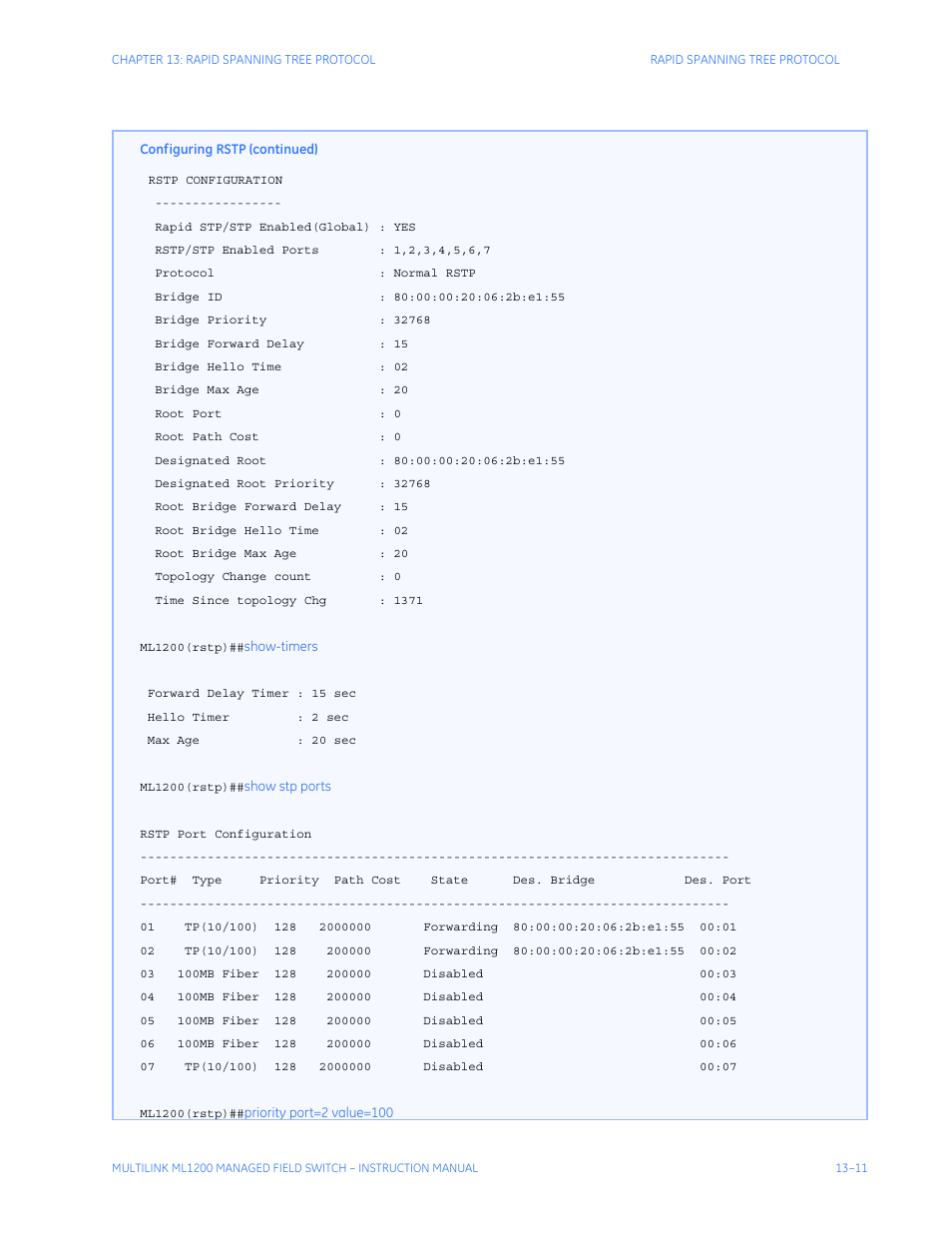 GE MULTILINK ML1200 User Manual | Page 219 / 344