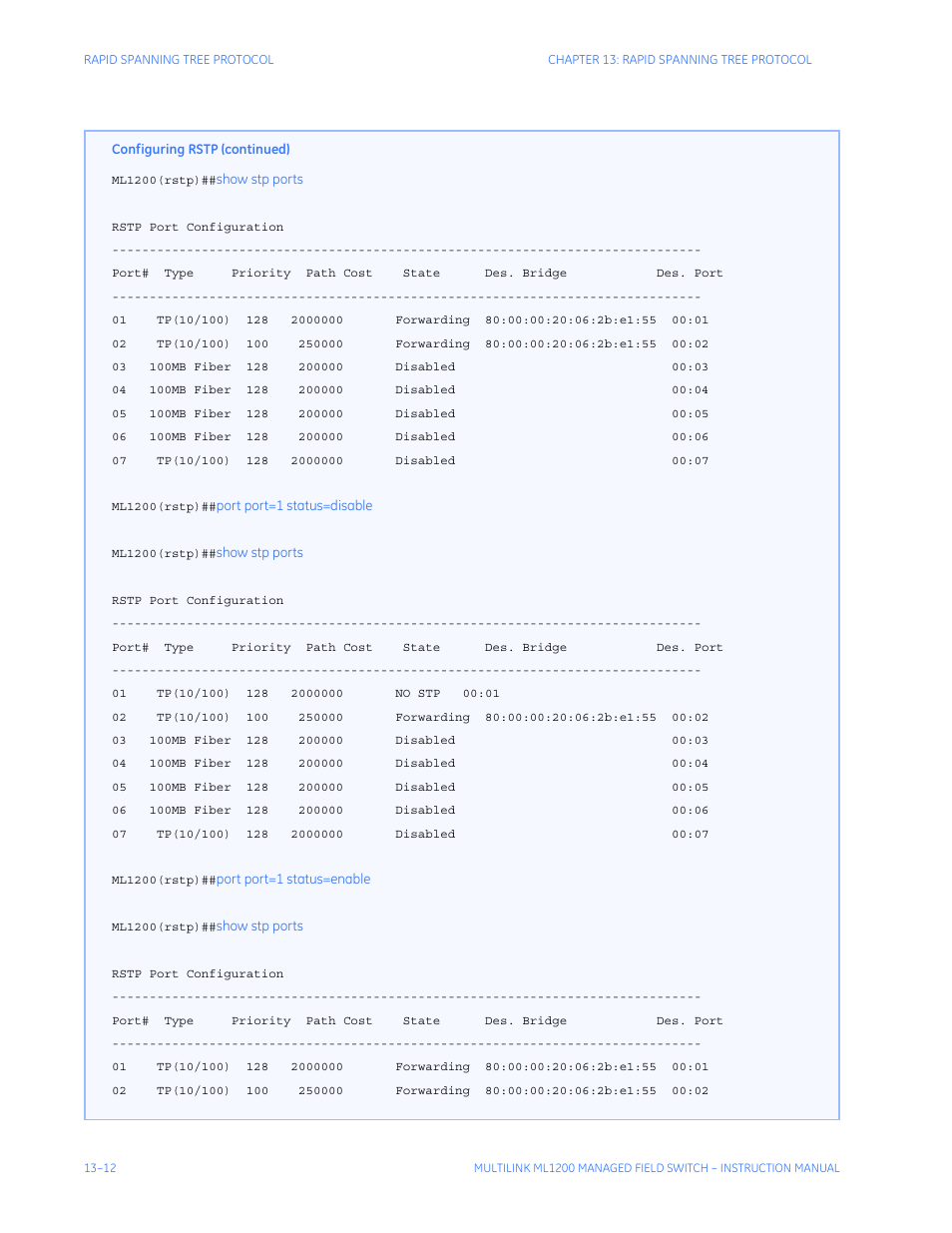 GE MULTILINK ML1200 User Manual | Page 220 / 344
