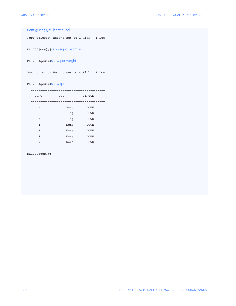 GE MULTILINK ML1200 User Manual | Page 238 / 344