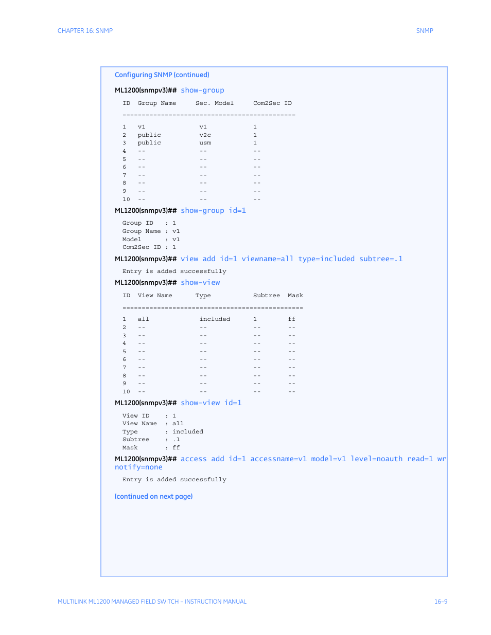 GE MULTILINK ML1200 User Manual | Page 263 / 344