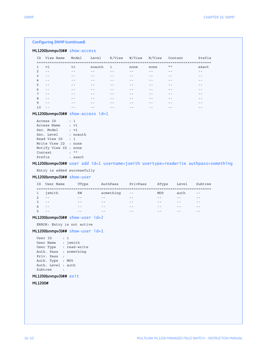 GE MULTILINK ML1200 User Manual | Page 264 / 344