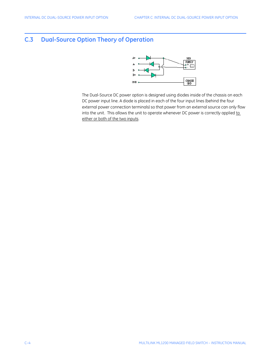 C.3 dual-source option theory of operation | GE MULTILINK ML1200 User Manual | Page 342 / 344
